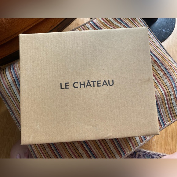 Le Chateau Burgundy High Heeled Ankle Boots - Picture 9 of 10